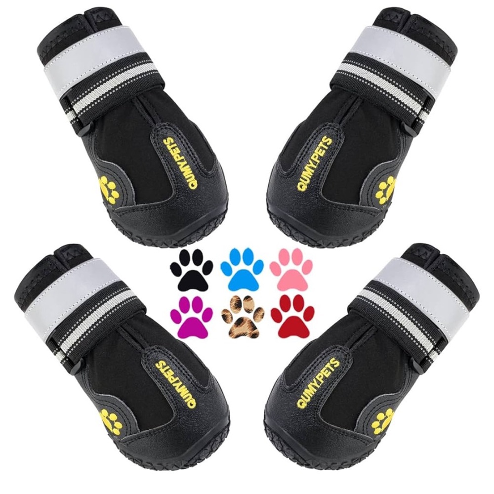 Dog Shoes for Medium Dog Boots & Paw Protectors for Winter, Summer, Water & Rain
